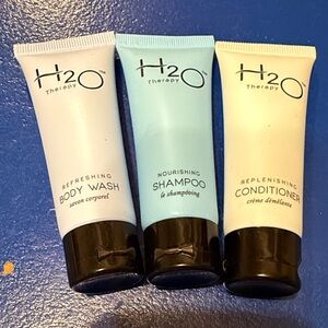 H2O Therapy Travel Set Shampoo Conditioner Body Wash NEW